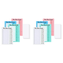 8Pcs to Do List Board Dry Erase Memo List Board Chore Chart RV List Board with 20 Dry Erase Paper