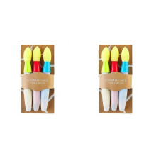6X Washable Sidewalk Chalk Paint Brush Set Soft with Foam Brush Chalk Paint Stick Children'S Gifts Kid'S Paintbrush