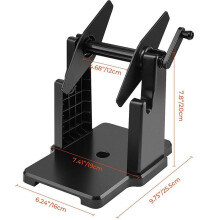 5X Externe Rollen Labelhouder, 2-in-1 Kettingpapierhouder voor Desktop Thermische Labelprinter