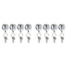 8 Stuks Intrekbare Trekpen Potloodhouder met Riemclip Sleutelhanger Universele Lanyard