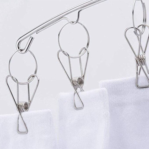 Stainless Steel Drying Rack with 10 Clips – 3 Pack 2