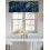 Navy Blue Stone Gold Stripe Valance 54x18in 7