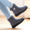 Botas de neve femininas, botinhas de inverno impermeáveis de cano curto. 6