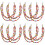 4Paren Paar Multi-Layer Kralen Schoenkettingen Dames En 7
