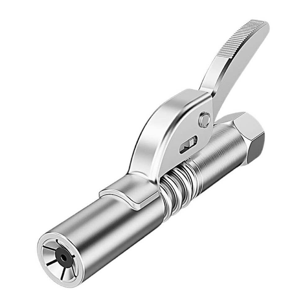 Pressure Grease Gun Coupler With Locking Clamp Heavy Duty Hose Nozzle Adapter 9169991293127