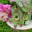 Cactusfiguurtje van hars, 3,5 cm, groen, decoratief. 3