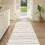 Vaskbart polyester løbertæppe 60x1,8 m beige 5