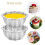 4-Piece Aluminum Alloy Mini Cake Mold Set 4