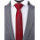 Solid Color Tie Formal Necktie for Men 4 pack（Black、Dark Purple、Navy、Red） 3