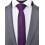Solid Color Tie Formal Necktie for Men 4 pack（Black、Dark Purple、Navy、Red） 5