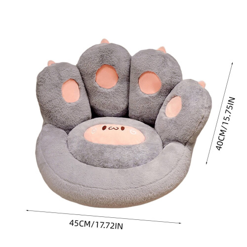 Coussin en peluche douce en forme de patte de chat (1 pièce) 2