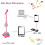 Set microfono e supporto per bambini con altezza regolabile, luci, effetto eco e altoparlante. 4