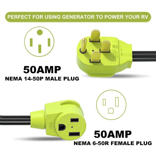 Προσαρμογέας βύσματος συγκολλητή, NEMA14-50P σε NEMA6-50R, καλώδιο προσαρμογέα βύσματος 1