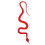 Realistic Red Rubber Snake Prop1Piece 3