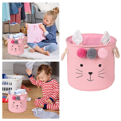 yocbz Καλάθι Πλυντηρίου από Υφασμάτινο, Μεγάλης Χωρητικότητας, Φορητό Κουτί 1