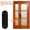 Homoyoyo Elegant Black Stainless Steel Door Handle Easy Push Pull Function 3