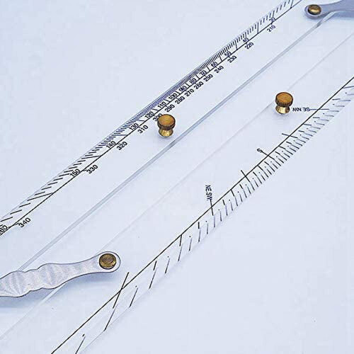 Marine Ruler Parallel Ruler Nautical Charts Parallel Ruler Mapping Points to Pull Parallel Ruler 450MM 2