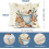 Μαξιλαροθήκες Hello Winter Blue 16x16 (4 τεμάχια), Ζεστό σχέδιο σε χρώμα 6