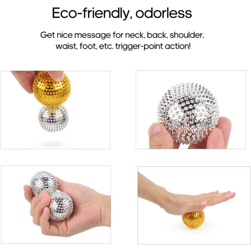 2-Piece Spiky Acupressure Massage Ball Set 2