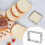 3-Pc Rectangular Scalloped Cookie Cutter Set, Stainless Steel, 0.8" Depth, for Baking & Decorative Pastries 2