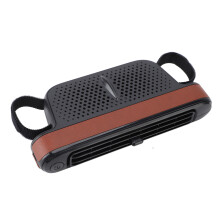 Fahrzeug-Rücksitzventilator, 3 Geschwindigkeiten, leise, Doppel-Turbinen, Auto-Kühler, Braun