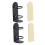 Ensemble de 2 porte-brosses à dents muraux Masteelf noir 4