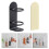 Ensemble de 2 porte-brosses à dents muraux Masteelf noir 6