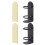Ensemble de 2 porte-brosses à dents muraux Masteelf noir 8