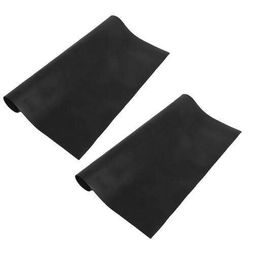 6Pièces Tapis Sol Isolation Électrique Caoutchouc Noir 2