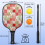 Σετ κουπιών Pickleball από fiberglass με λουλούδια και 2 μπάλες και τσάντα – Συμβατό με 4