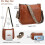 Τσάντα Crossbody για γυναίκες Μοντέρνες τσάντες Hobo από δέρμα Vegan για γυναίκες, τσάντες 3