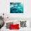 Εκτύπωση σε καμβά Patifu Two Dolphins HD, 20x16 ίντσες – Διακόσμηση τοίχου σπιτιού, 5