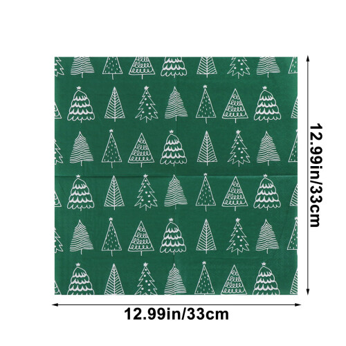 Julepapirservietter med tryk 33x33cm (20 stk.) 2