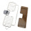 Organizer per rubinetto da cucina in alluminio e plastica, argento 1