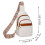 Μικρή τσάντα ώμου Crossbody για γυναίκες από δέρμα με πολλαπλές θήκες, ρυθμιζόμενο 6
