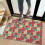 Χαλιά πόρτας Pioneer με floral print, πλενόμενα αντιολισθητικά εσωτερικά χαλάκια, 20"x32", 2