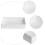 Merkloze laboratoriumaccessoires, polypropyleen dienblad, witte serveerorganizer 8