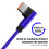 USB C Σωστή γωνία 90 Αγκώνας με πλεγμένο νάιλον USB A σε C66W Γρήγορη φόρτιση καλωδίου 4