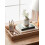 Boho Ceramic Vase 5.4in Rustic White Embossed 3