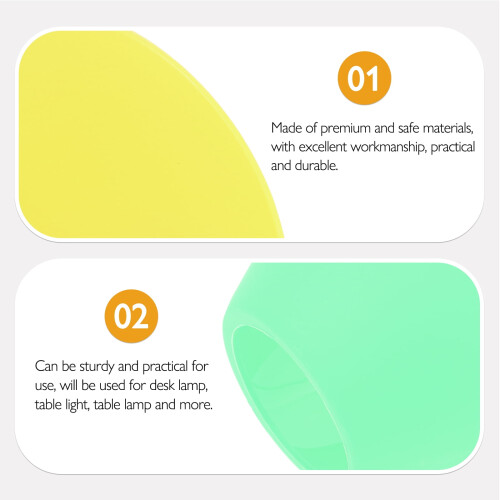 4-Pack Plastic Lamp Shade for Table & Wall Lamps 2