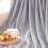 Fleece Throw Blanket 50x60 in Light Grey 5
