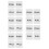 10Paren Acryl Witte Push Pull Sticker Set Voor Bedrijf En Kantoor 10