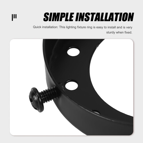 Iron Lamp Shade Ring Holder 42mm Inner Diameter 2