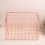 Rose Gold Wire Basket with Handle for Home Office Storage 2