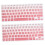 2 unidades de capa protetora para teclado, resistente e elegante, compatível com Pro Air A1466A1466A1502 (rosa) 4