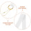 Competition Award Ribbon Hooks White Polyester 10 Pcs 6