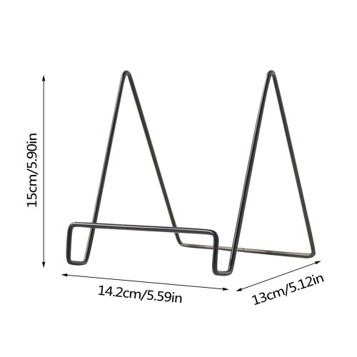 Μεταλλική βάση πιάτων 13x14.2x15cm, επιτραπέζιο καβαλέτο για φωτογραφίες, κορνίζες, 2
