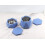 Concrete Ashtray with Lid – Hexagonal, Stainless Steel 4