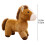 Petit cheval en peluche, doux et câlin, 15 cm 3