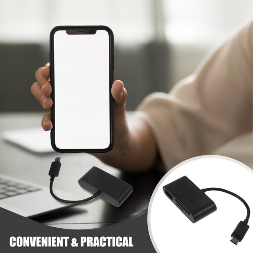 Conexão OTG de 3 polegadas para celular, leitor de cartão OTG para celular e conector OTG para smartphone. 1